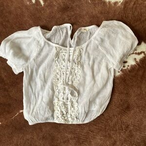 Western white blouse